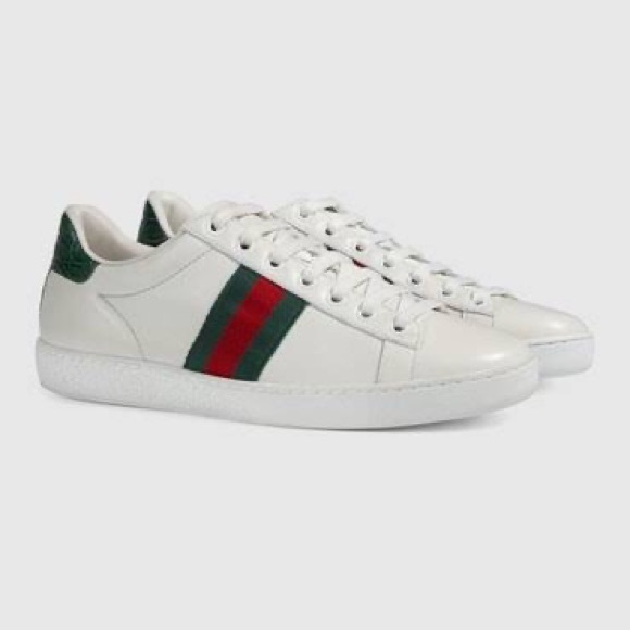 GUCCI Women's Ace Leather Sneaker, White, Precious - Picture 16 of 16